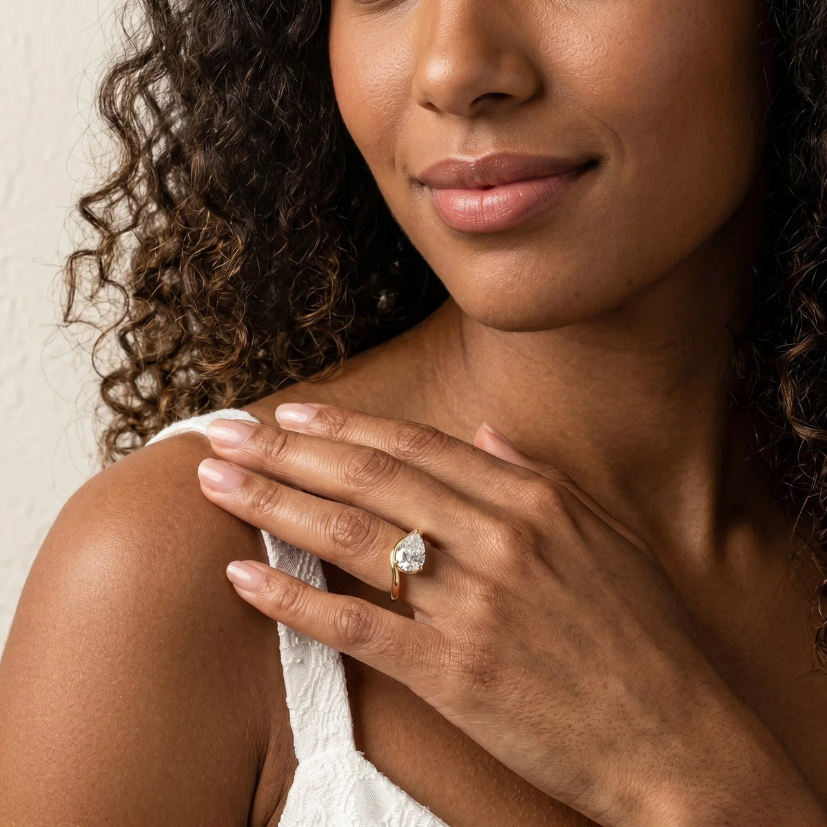 Pear Diamond Ring