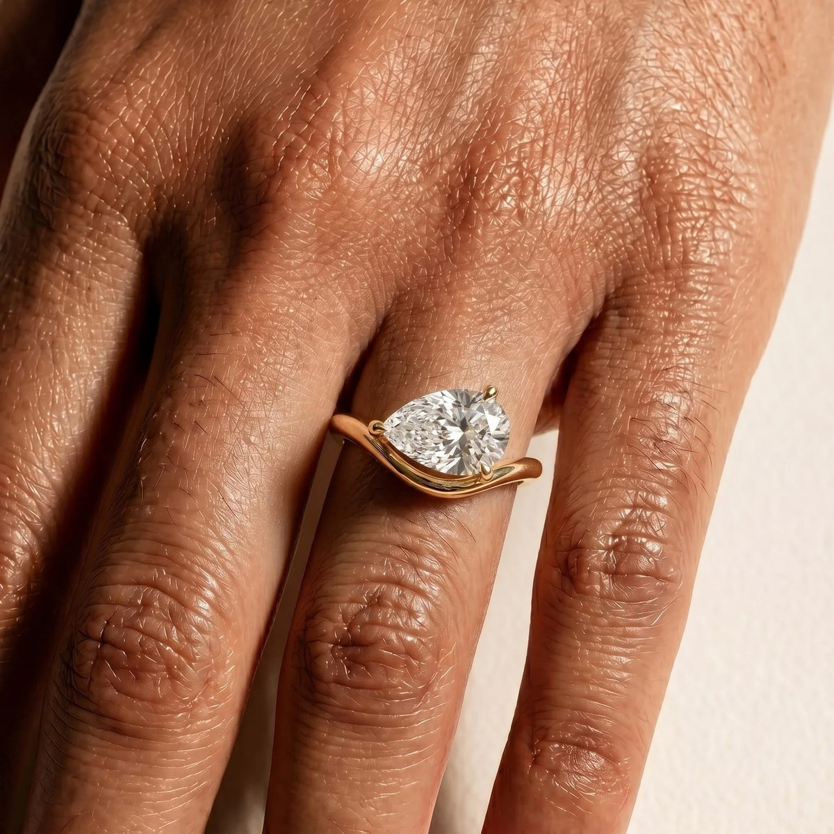 Pear Diamond Ring